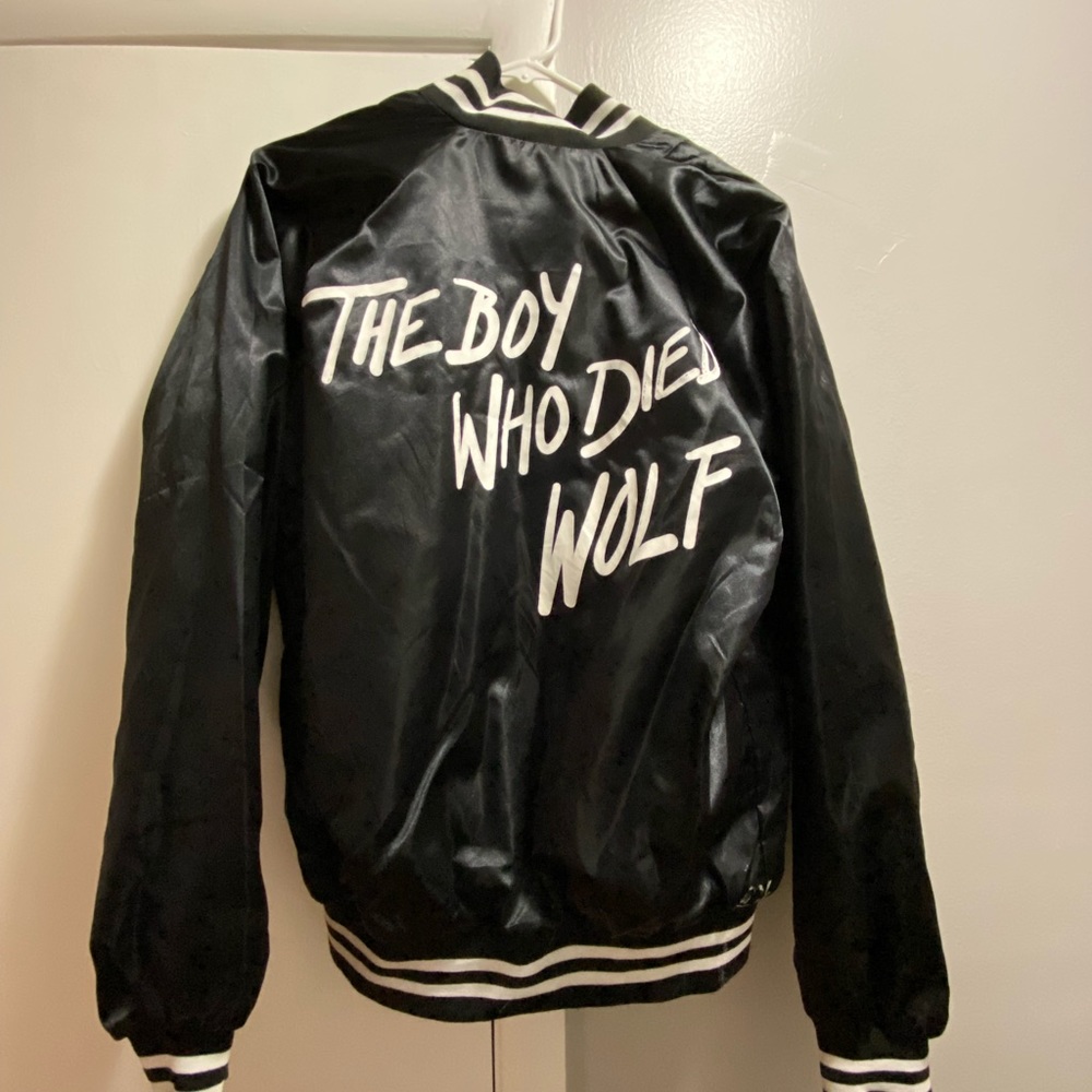 Highly Suspect MCID vintage style silk bomber jacket